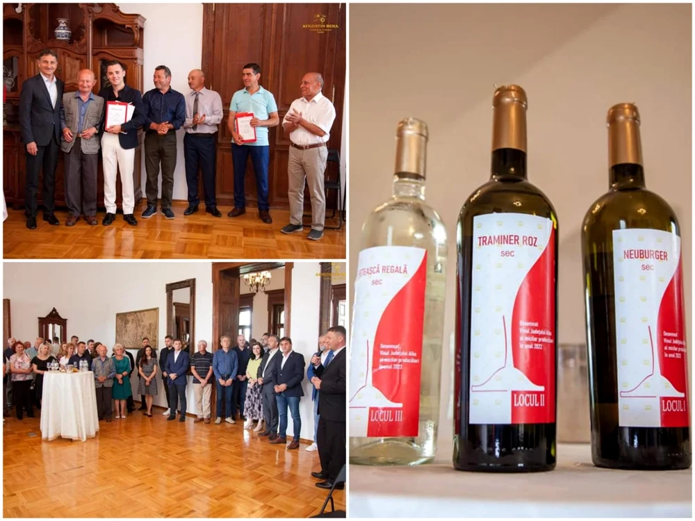 Au fost premiate cele mai bune vinuri ale micilor producători. Foto: CJ Alba