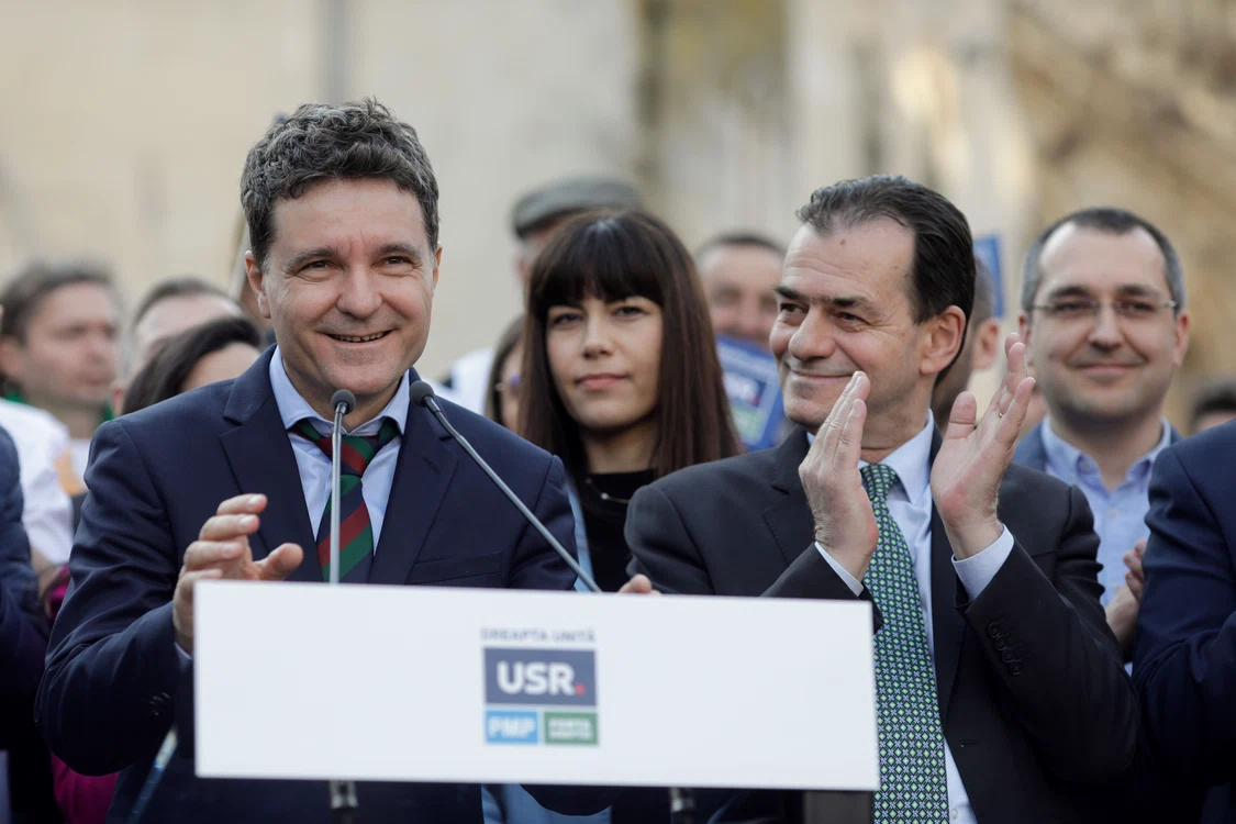 Ludovic Orban și Nicușor Dan. Foto: Inquam Photos/George Călin