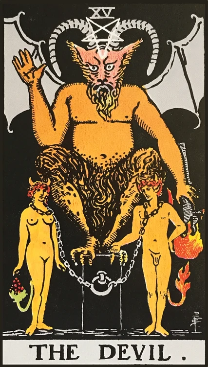 Cartea de tarot Diavolul jpg