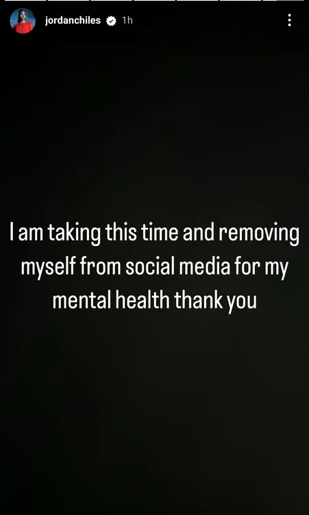 Reactia gimnastei Jordan Chiles pe Instagram dupa decizia TAS privind acordarea bronzului Anei Maria Barbosu FOTO Instagram Jordan Chiles jpeg