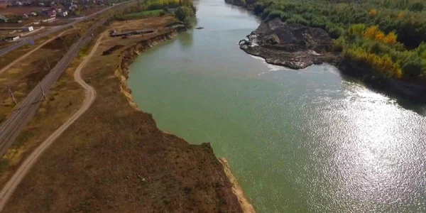 Imagine cu eroziunea malului Siretului la Şendreni FOTO Apele Române
