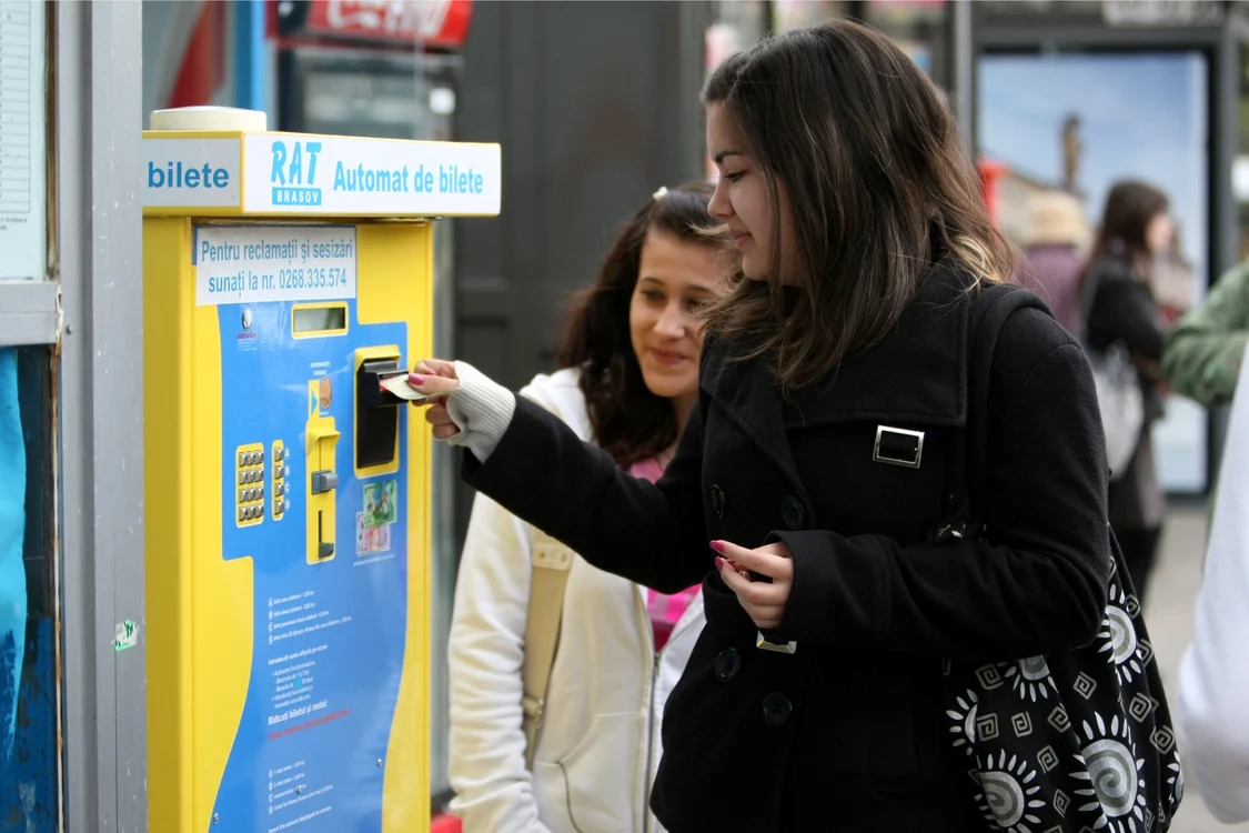 Automat de bilete pentru transportul public