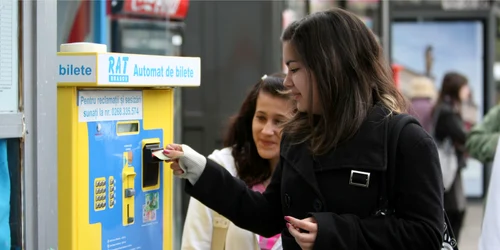 Automat de bilete pentru transportul public 