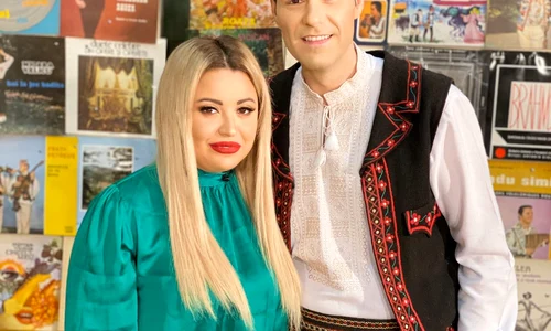 Gabriel Dumitru,  alături de Anne  Marie, colega  lui de la Etno TV jpeg
