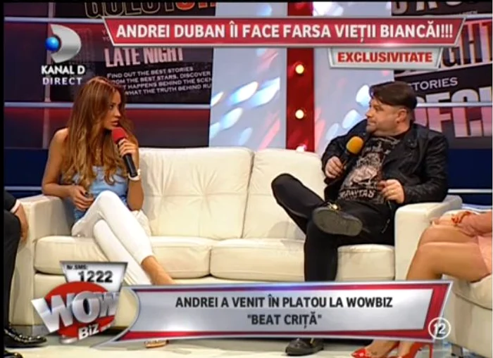 Andrei şi Bianca s-au certat şi în platou