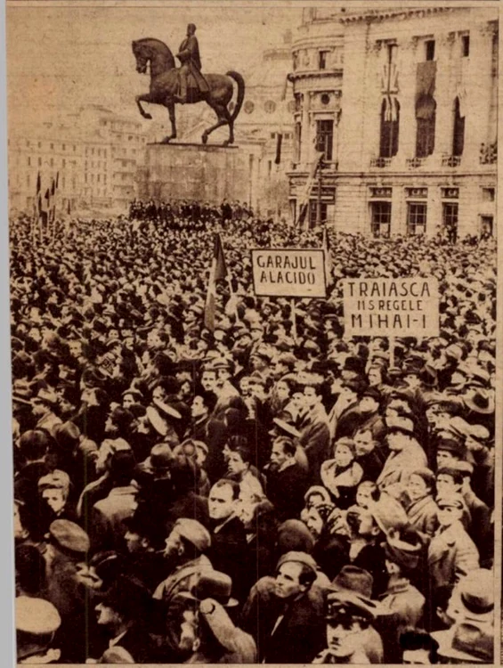 Manifestația de ziua regelui FOTO realitatea ilustrată