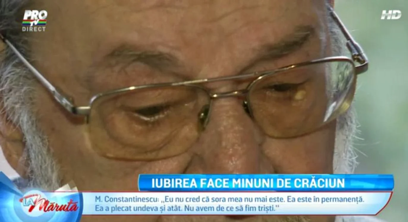 Mihai Constantinescu suspină încă după sora lui dispărută în această primăvară