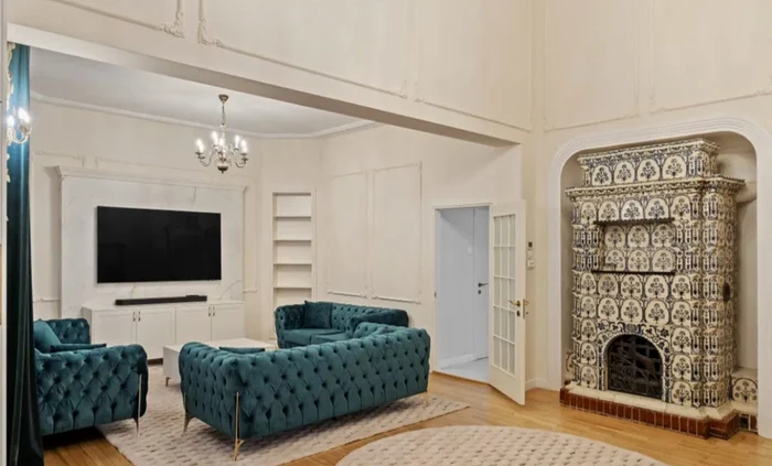 Interior din vila în care a locuit prima Miss România. Sursă foto: Storia.com