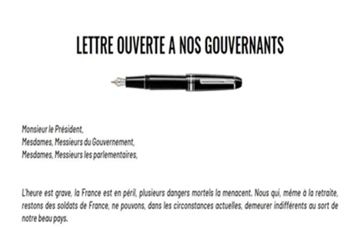 Scrisoare militari francezi