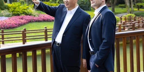 Xi Jinping si Emmanuel Macron Foto EPA EFE jpg