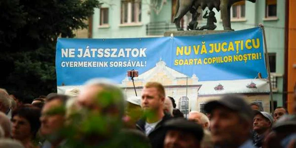 protest maghiari targu mures