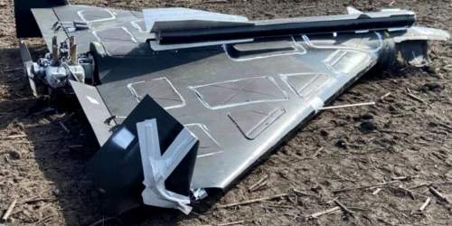 Drone momeală pentru a induce în eroare scutul anti drone stratificat al Ucrainei a devenit o tactică obișnuită în atacurile rusești Foto Facebook Serhii Flash Beskrestnov KYIV POST webp