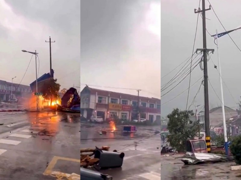 10 oameni din China au murit, iar opt au fost răniți de o tornadă care s-a produs în estul țării VIDEO