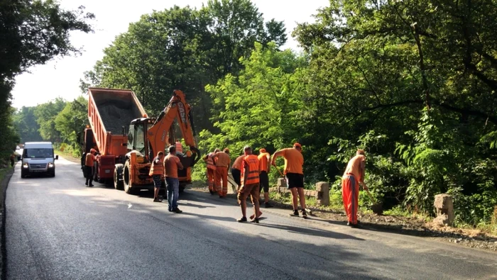 Lucrăile de pe DN 68 Holdea-Margina