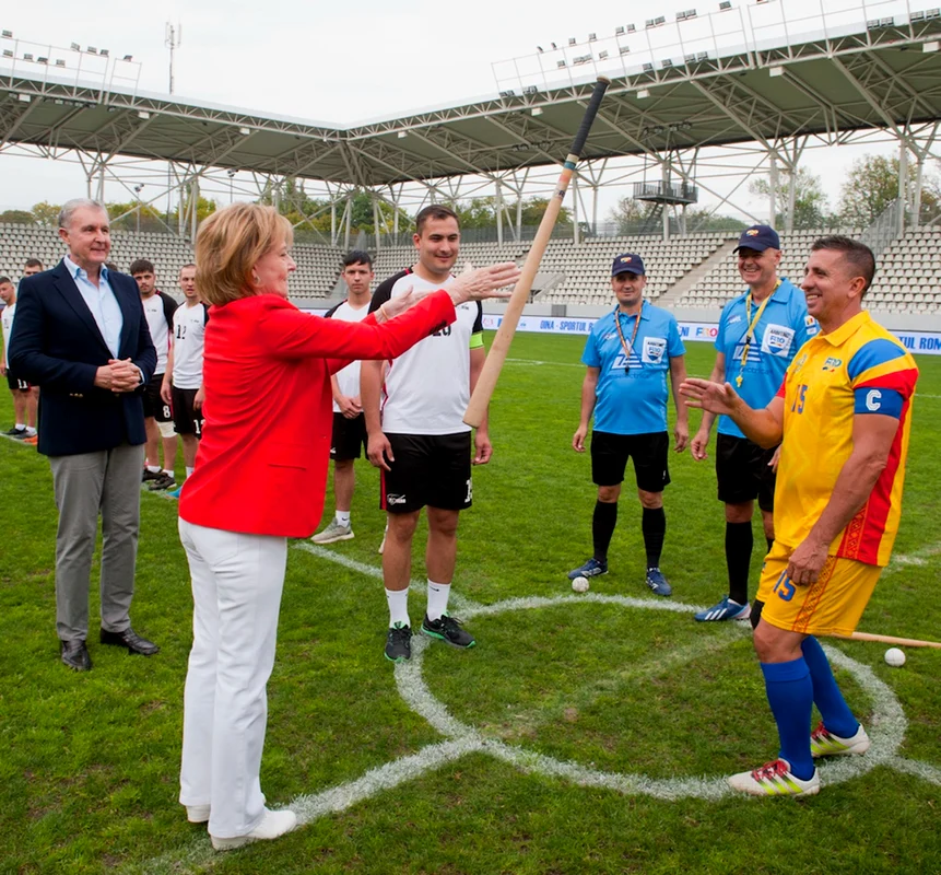 Majestatea Sa Margareta și Principele Radu la Cupa Unirii la Oină 2024. FOTO: Daniel Angelescu, Casa Majestății Sale