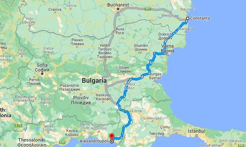 autostrada romania bulgaria grecia  Foto Google Maps webp