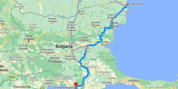 autostrada romania bulgaria grecia  Foto Google Maps webp