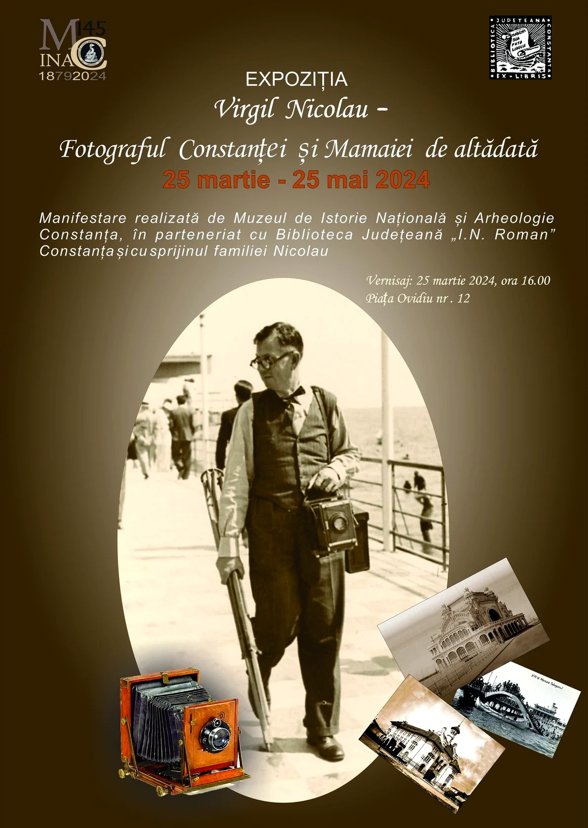 Expoziția „Virgil Nicolau–Fotograful Constanței și Mamaiei de altădată”