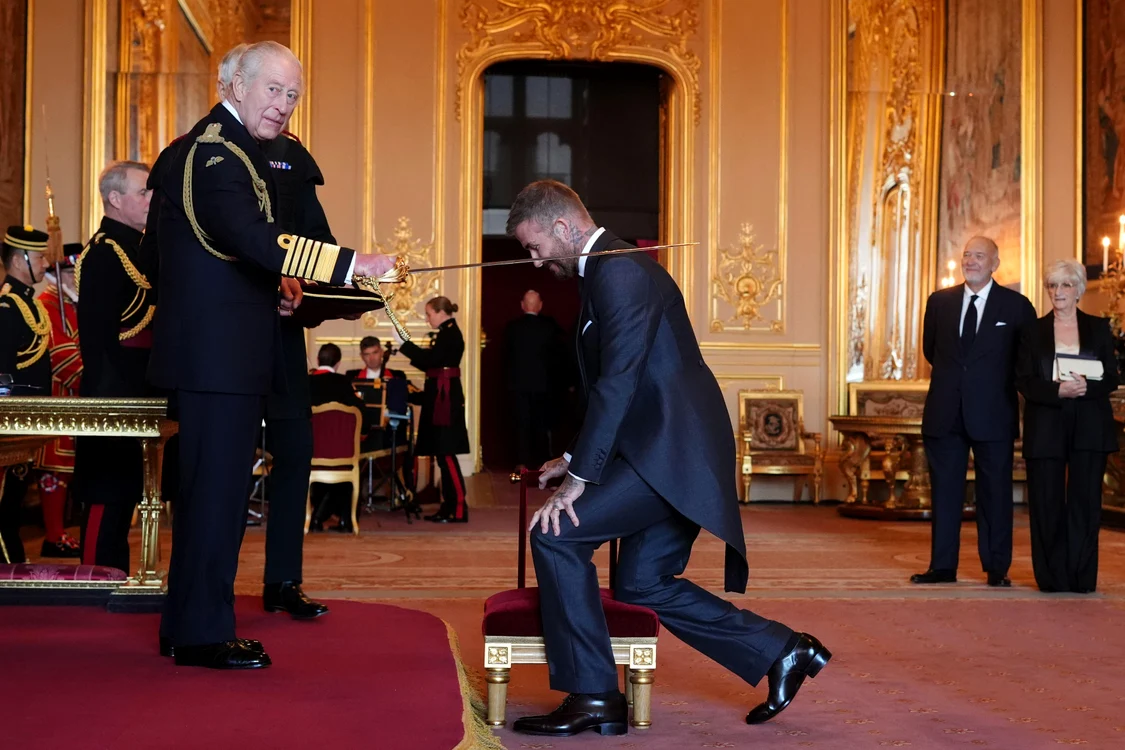 Sir David Beckham a fost înnobilat de însuși Regele Charles al III lea, profimedia 1050254815 jpg
