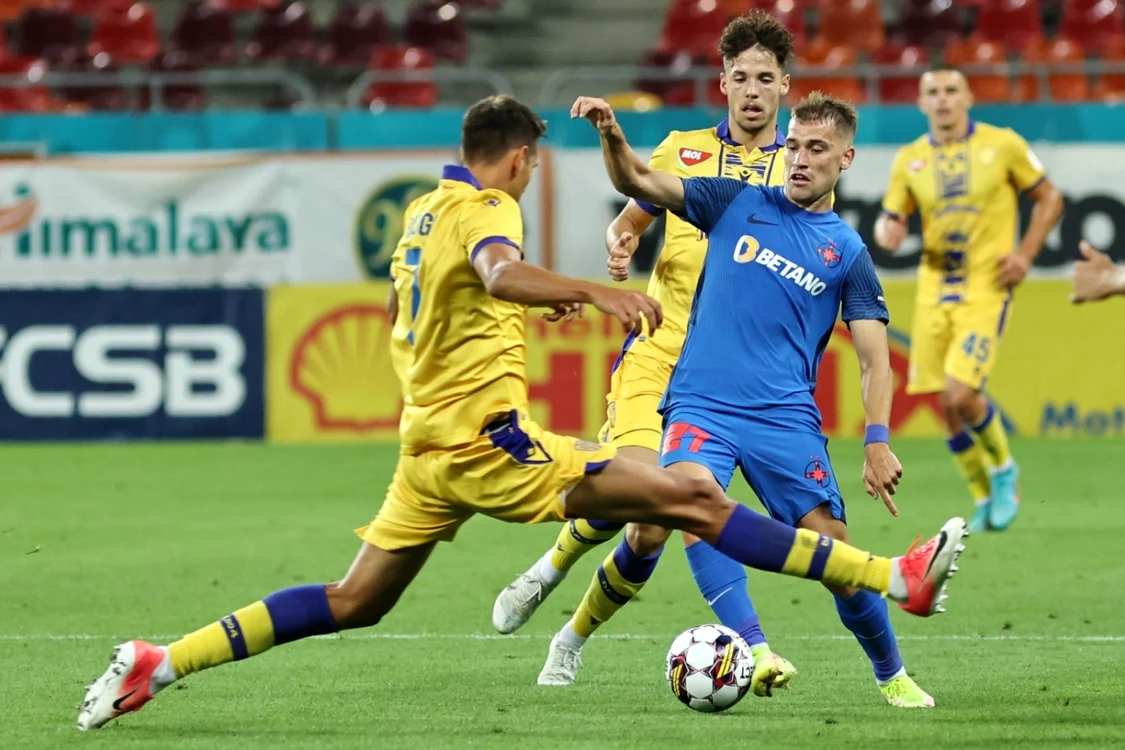 Meci fotbal FCSB Dunajska Streda faza joc Arena Nationala din Bucuresti 11 august 2022 FOTO Mediafax / Alexandru Dobre