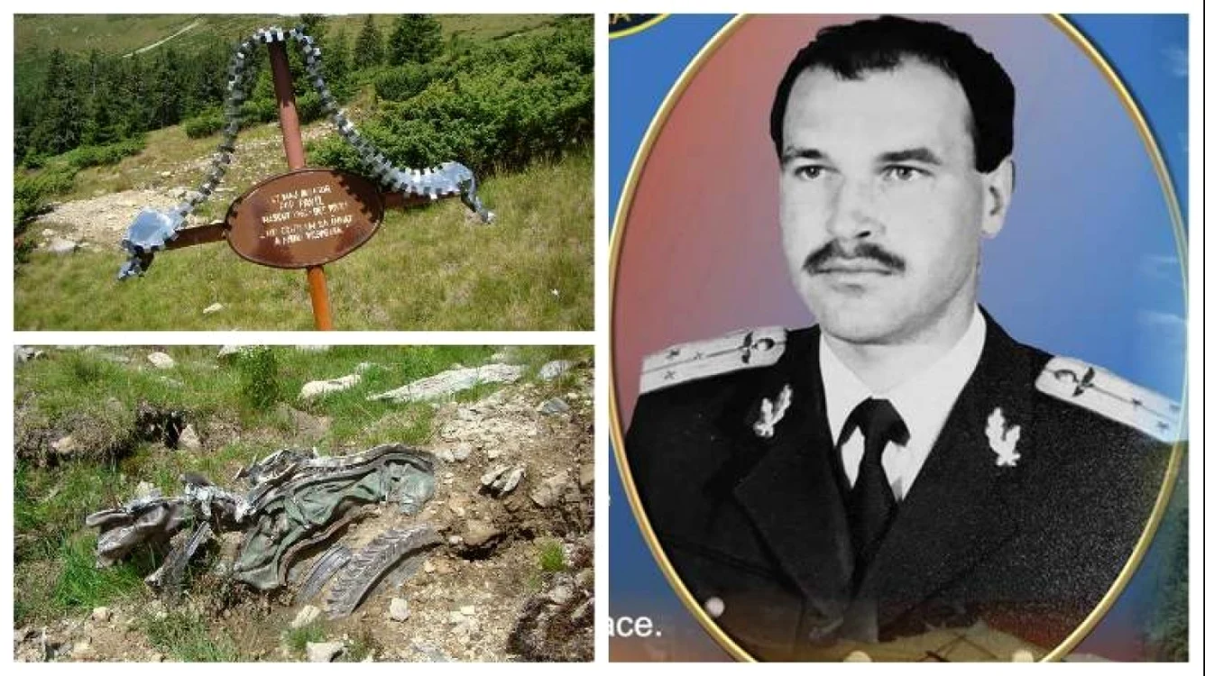 Pilotul Paul Pop şi locul accidentului unde şi-a găsit sfârşitul în urmă cu 28 de ani