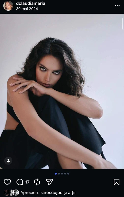 Fotografiile Claudiei apreciate de Rareș. Foto: Instagram 