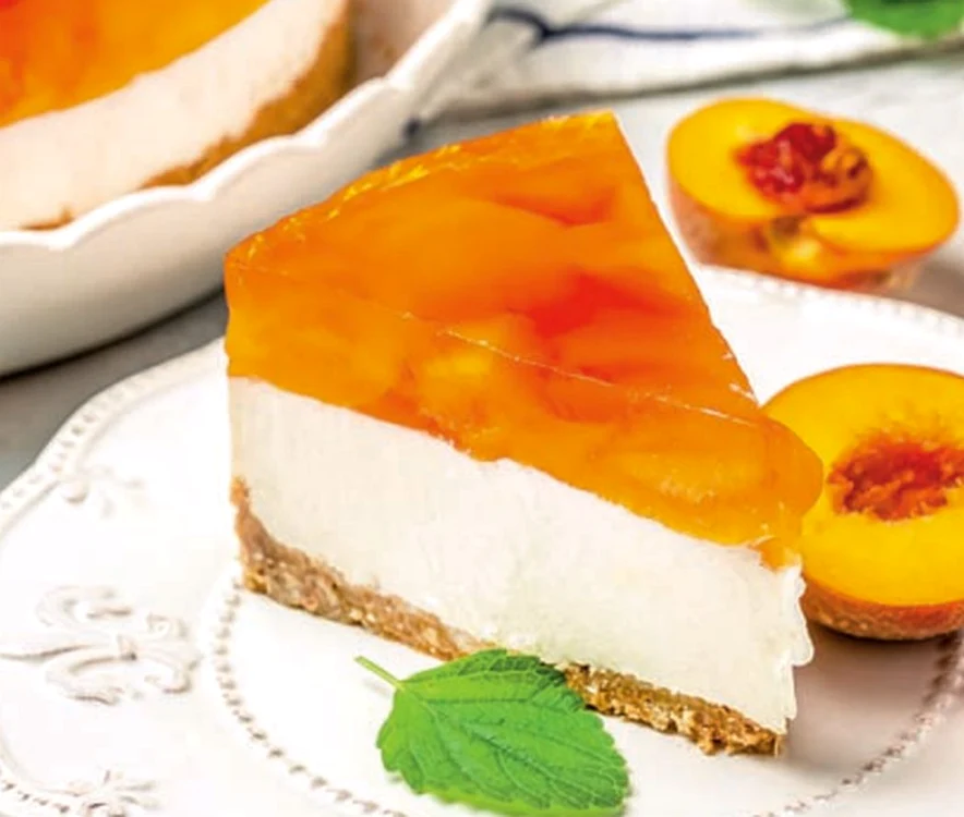 cheesecake cu jeleu de piersici jpg