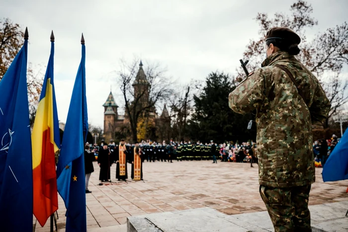 Ceremonie de 1 decembrie de la Timişoara