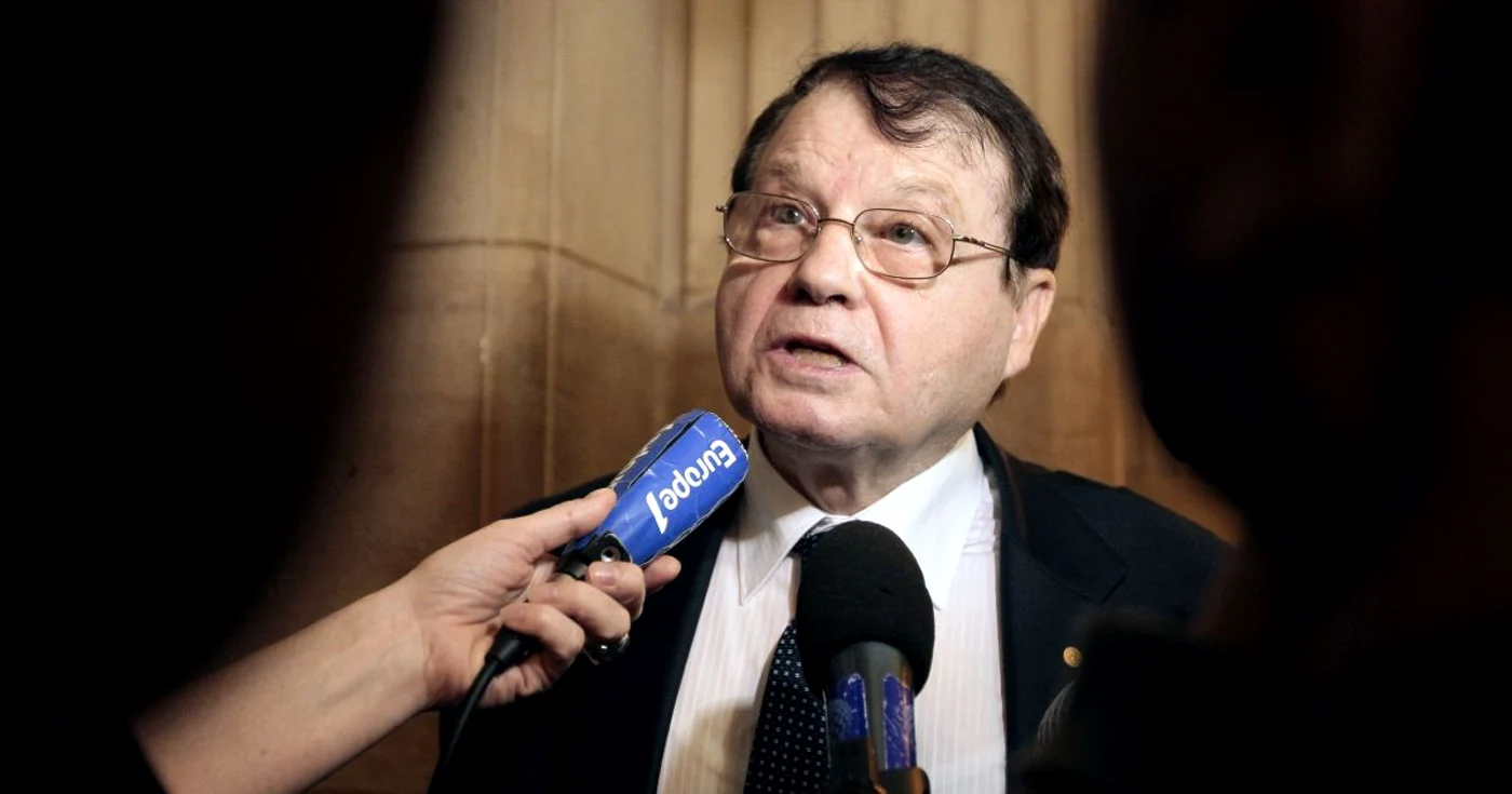 Dr. Luc Montagnier, laureat al premiului Nobel şi cel care a descoperit virusul HIV FOTO Mediafax