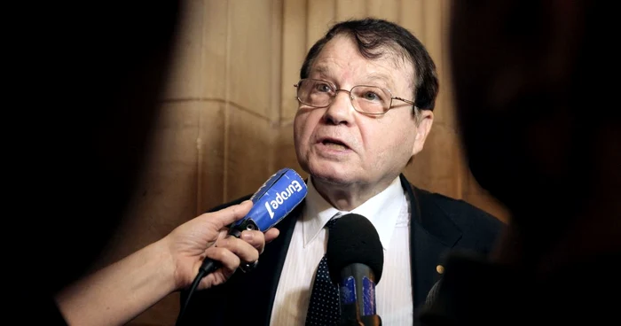 Dr. Luc Montagnier, laureat al premiului Nobel şi cel care a descoperit virusul HIV FOTO Mediafax