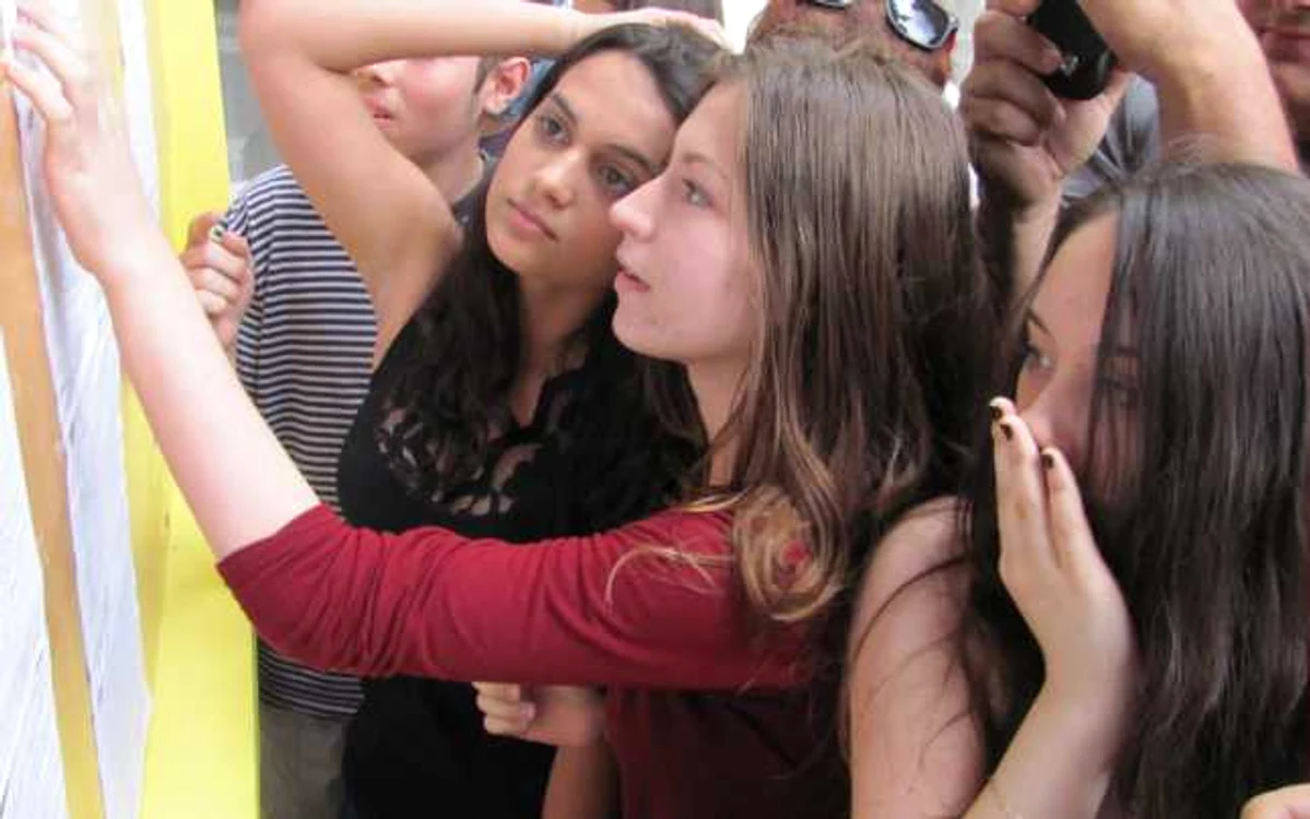 Elevii au aşteptat cu emoţii rezultatele FOTO Ştefan Both