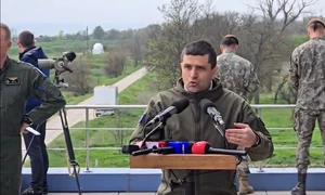 Radu Miruță la Ziua Distinșilor Vizitatori din cadrul exercițiului „Eastern Phoenix 2026”, Capu Midia FOTO: captură video Adevărul