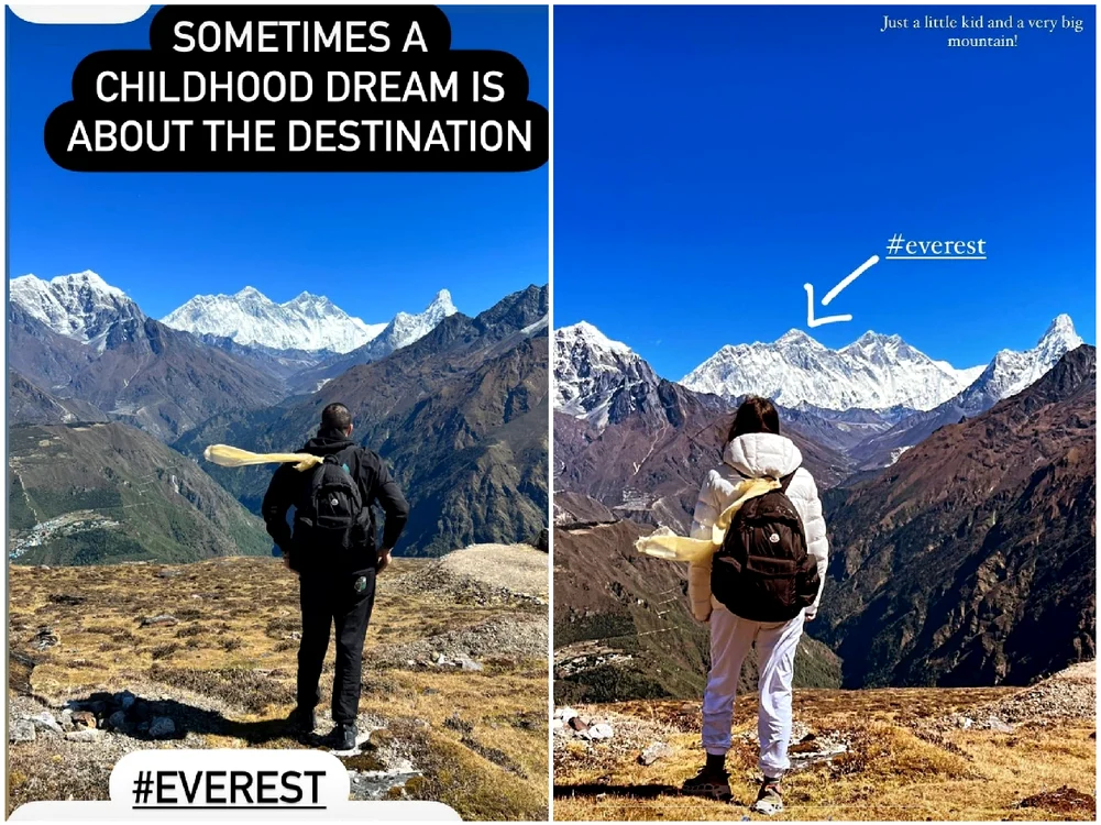 Sorana Cîrstea și Ion Țiriac jr., vacanță în munții Himalaya Foto: colaj/ Instagram