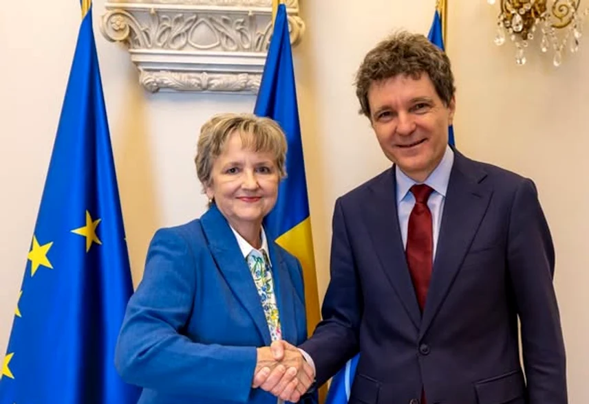 Nicușor Dan și Lisa Choate, Președinte ACIE 