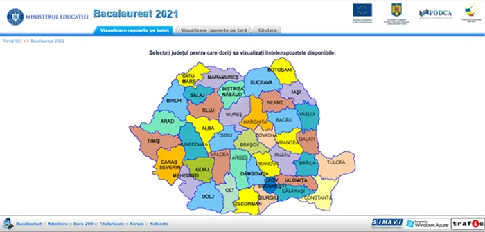 Notele sunt anonimizate și pot fi aflate doar cu ajutorul unui cod personal pe care candidații l-au primit înainte de susținerea probelor Sursa foto: edu.ro