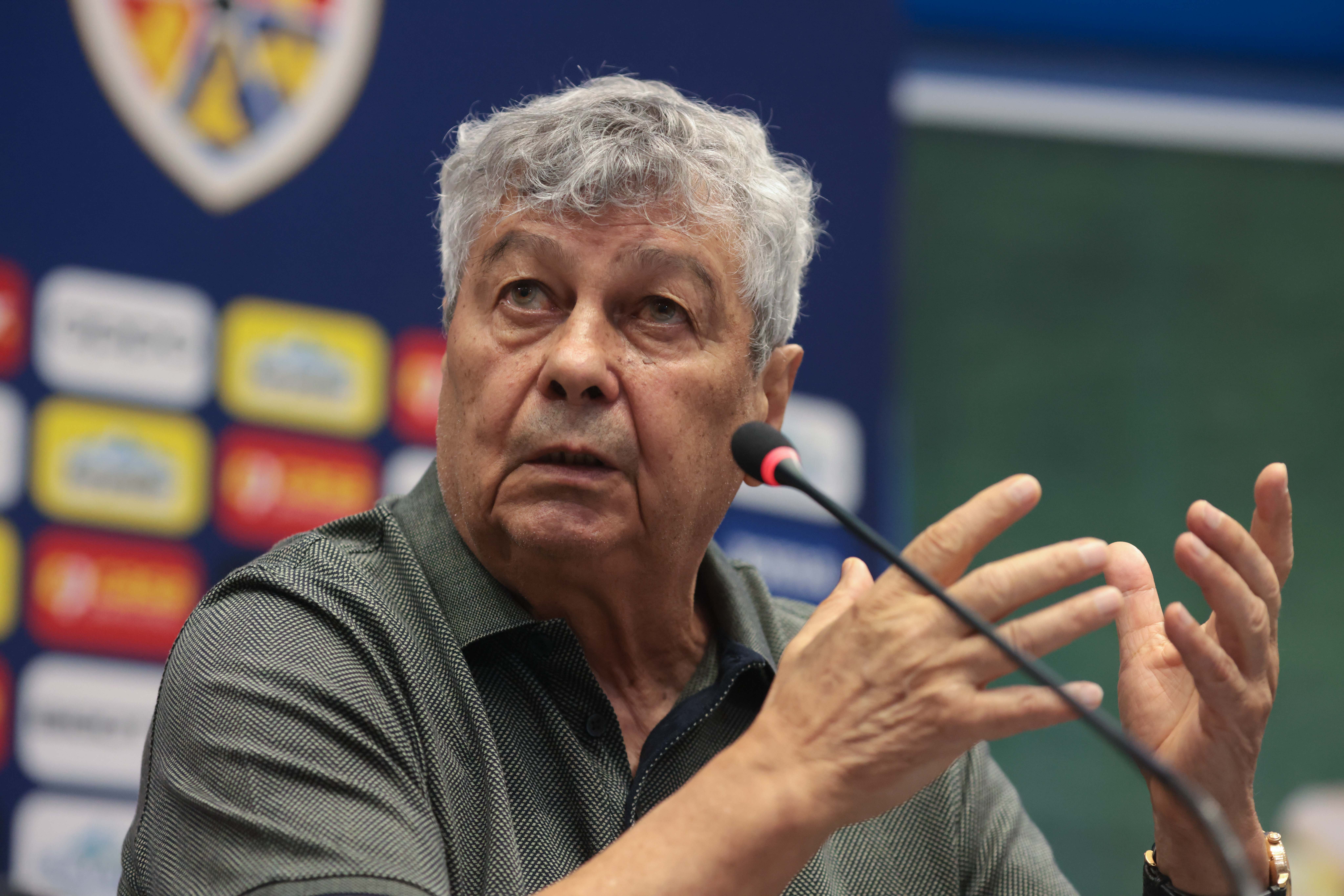Mircea Lucescu este noul antrenor al echipei naționale de fotbal, declarații de presă la Federația Română de Fotbal, București. FOTO Inquam Photos / George Călin