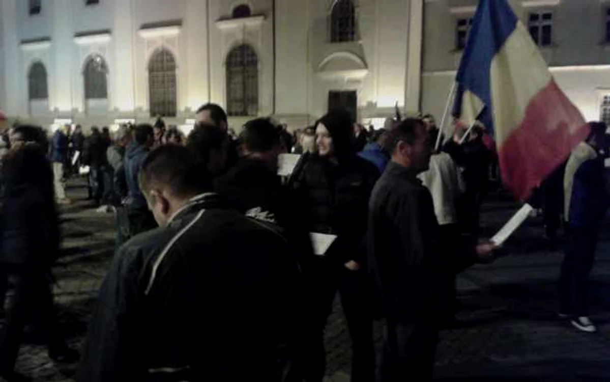 protest piata mare sibiu