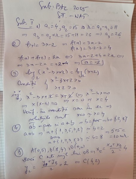 Bac 2025. Ce dificultăți au întâmpinat elevii la Matematică și cum se rezolvau subiectele
