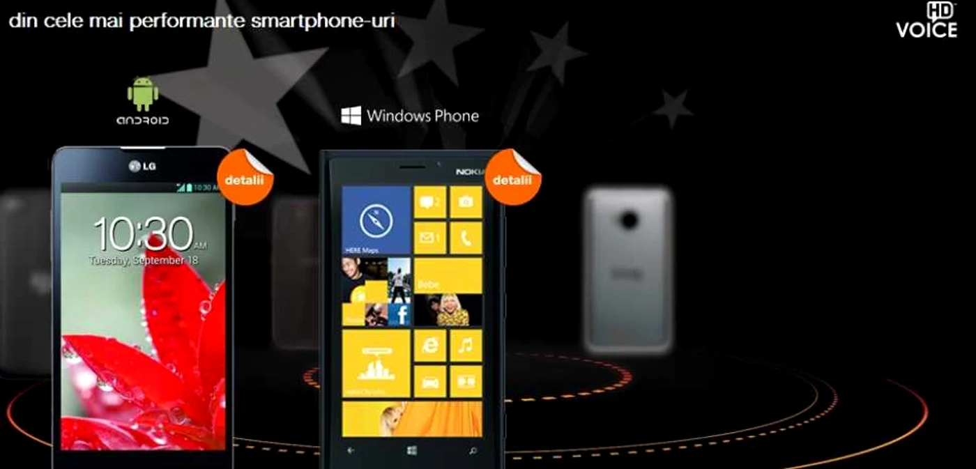 Cele două telefoane pot fi găsite în secţiunea Smartphone Star de pe site-ul orange.ro