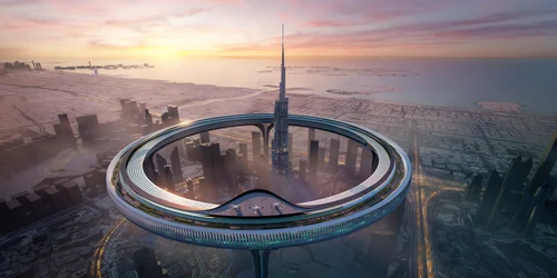 Proiectul Downtown Circle, propus de firma de arhitectură ZNera în Dubai Foto Twitter