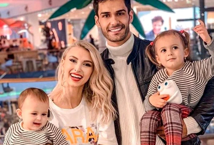 Andreea Bălan și fostul ei soț, George Burcea, împreună la serbarea fiicei lor, Ella / foto: Arhivă