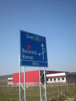 Indicator rutier şoseaua de centură a Sucevei. FOTO