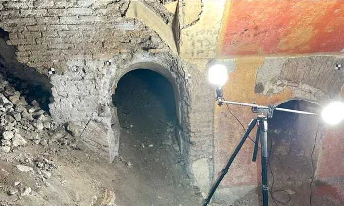Vilă romană, descoperită sub sala de sport a unui liceu (© Cantieri Narranti / Soprintendenza Speciale di Roma)