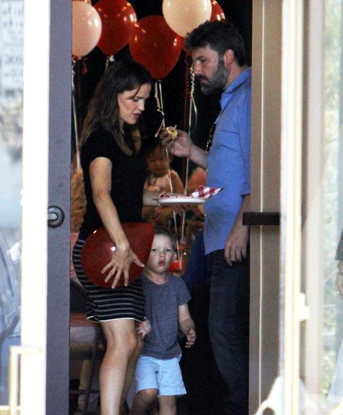 Ben Affleck & Jennifer Garner Leaving Church With Their Children jpeg
