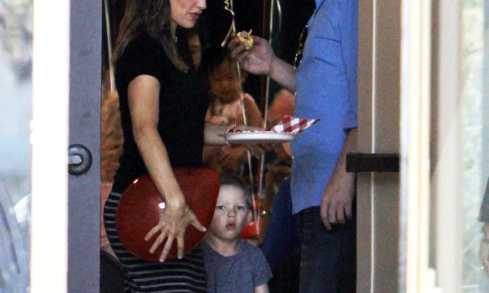 Ben Affleck & Jennifer Garner Leaving Church With Their Children jpeg