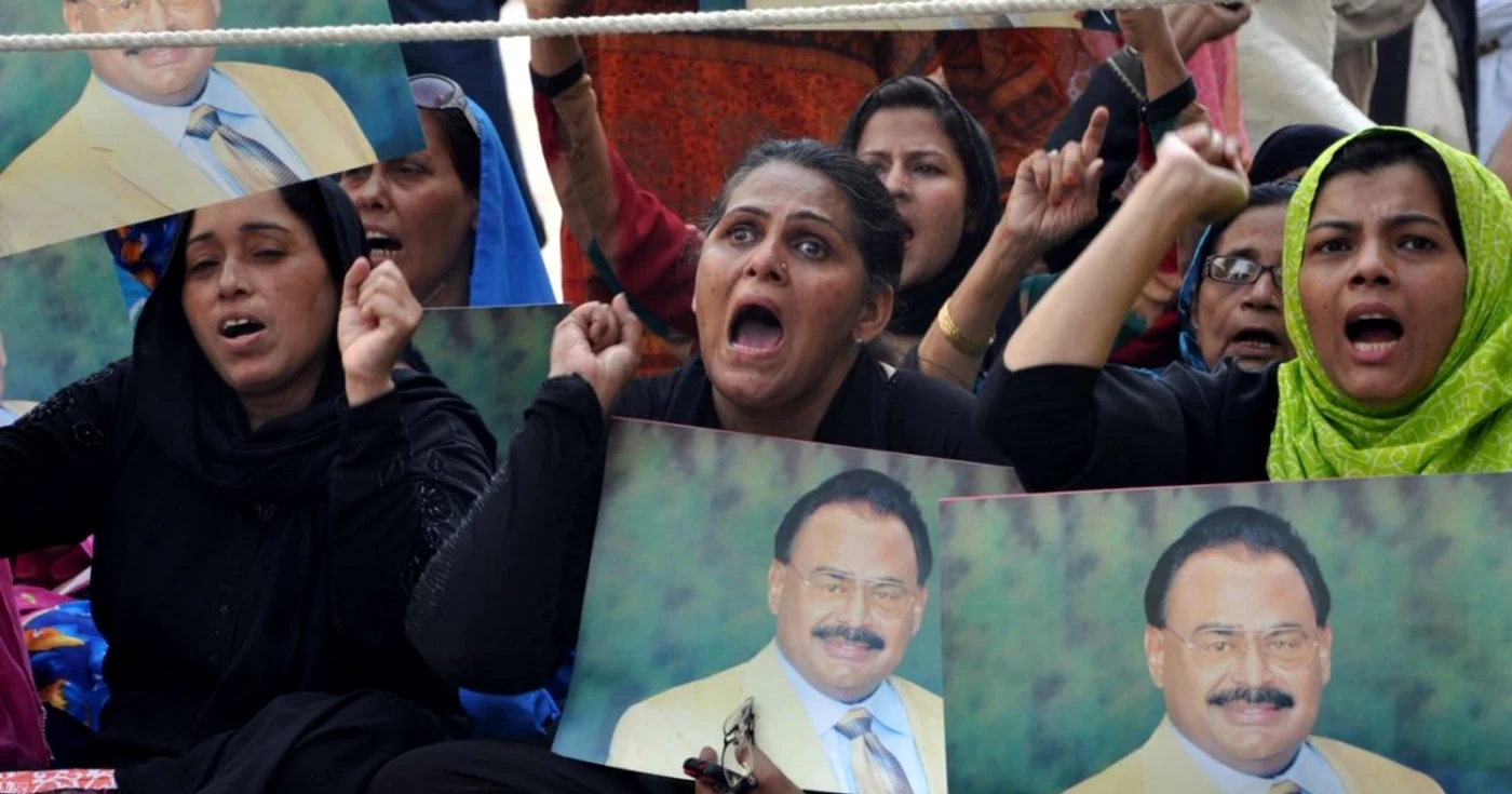 Miting de sustinere a lui Altaf Hussain FOTO EPA