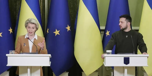 Conferinta de presa Zelenski si von der Leyen FOTO EPA EFE jpg