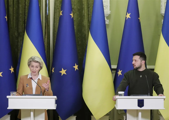 Kiev. Ursula von der Leyen și Volodimir Zelenski FOTO EPA EFE