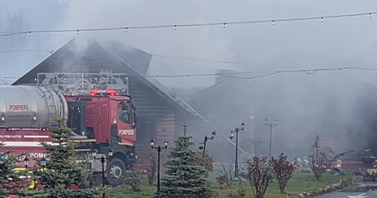 Femeie carbonizată într-un incendiu izbucnit la o pensiune din Gura Humorului. Şapte persoane au fost evacuate, printre care şi un minor