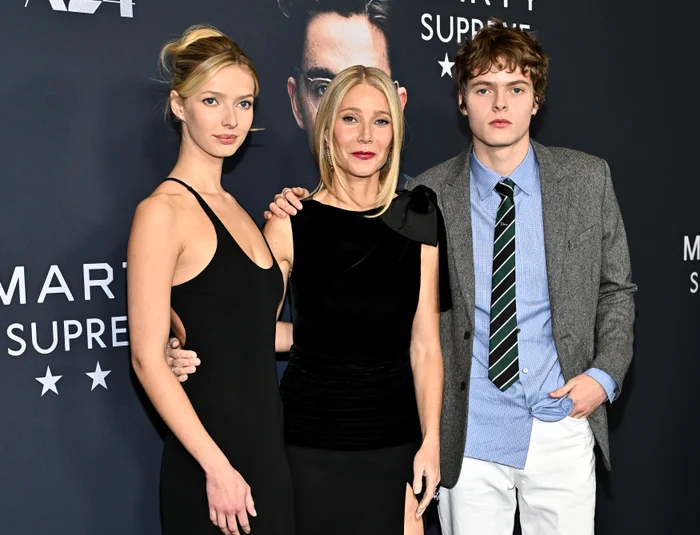 Apple Martin, Gwyneth Paltrow și Moses Martin la premiera filmului „Marty Supreme” 16 decembrie 2025, profimedia 1059812500 jpg